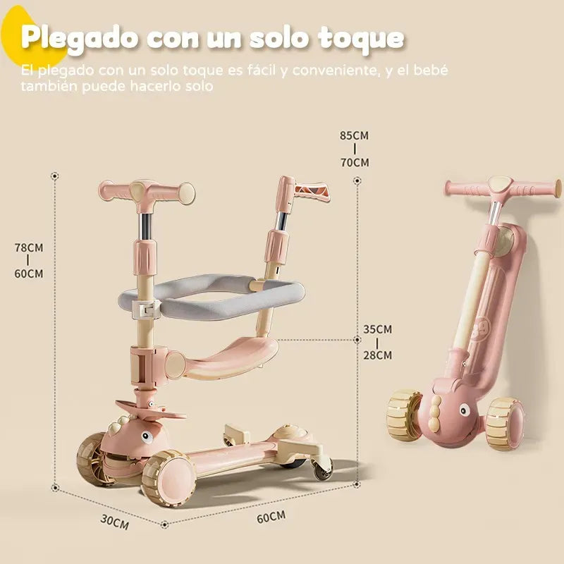 Scooter 6 en 1 Dino